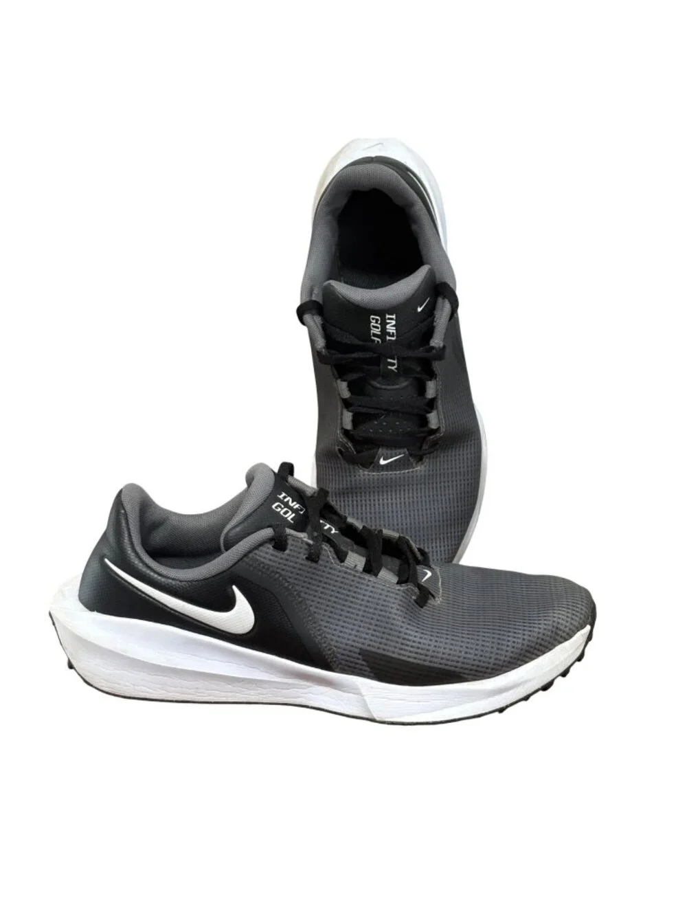 Nike Infinity Golf Next Nature Black Smoke Grey Shoes FN0555 001 Mens Size 9